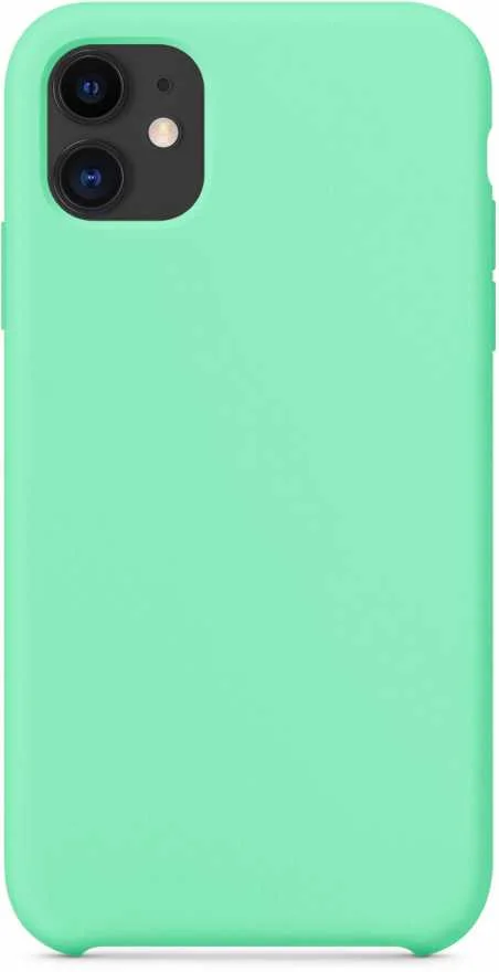 Мятный чехол для iPhone 11 Silicon Case, 15 цветов