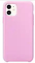 Розовый чехол для iPhone 11 Silicon Case, 15 цветов