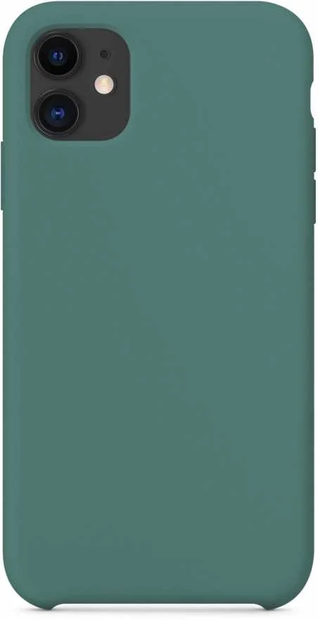 Зеленый чехол для iPhone 11 Silicon Case, 15 цветов