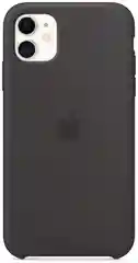 Черный чехол для iPhone 11 Silicon Case, 15 цветов