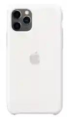 Белый накладка Silicone iPhone 11 Pro, 16 цветов