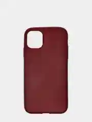Багровый чехол на iPhone, декор "кожа"