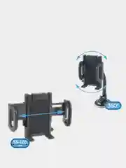 Черный автомобильный держатель для телефона на стекло Defender Car holder 111