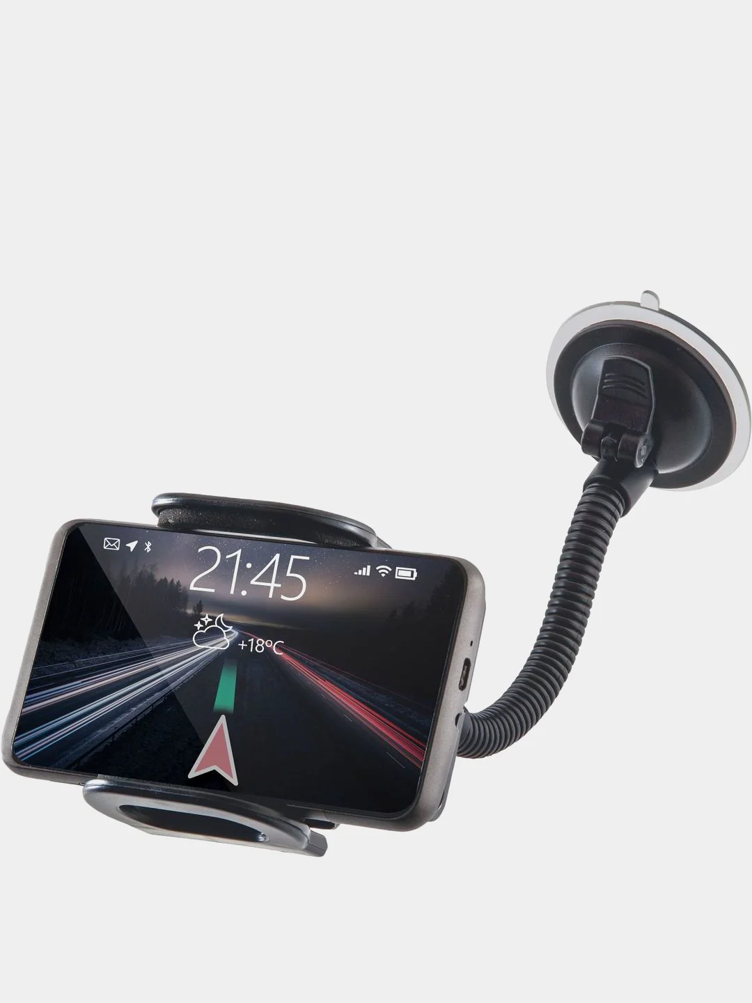 Черный автомобильный держатель для телефона на стекло Defender Car holder 111