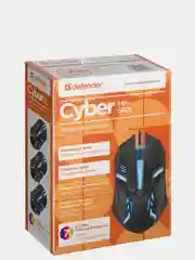 Игровая мышь Defender Cyber MB-560L 7цветов,3кнопки,1200dpi