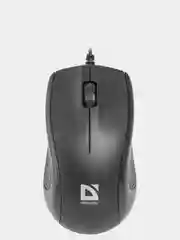 Черный мышь проводная оптическая Defender Optimum MB-160 черный, 3 кнопки, 1000 dpi