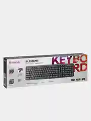 Клавиатура проводная Defender Element USB RU, черный, полноразмерная