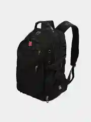 Красный школьный рюкзак мужской, для ноутбука, с USB входом для зарядки