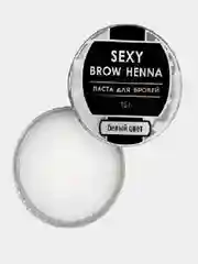 Паста для бровей SEXY BROW HENNA, белый или золотой цвет, на выбор, 15г