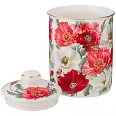 БАНКА С КРЫШКОЙ "МАКИ" 14,5*10,5 СМ 750 МЛ