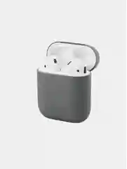Угольный силиконовый чехол для наушников AirPods 2