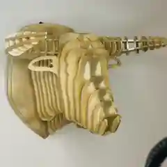 Голова из фанеры "Бык", жемчуг
