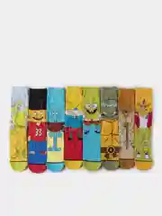 Носки из мультфильмов, 7 видов (Эй, Арнольд, Черепашки-Ниндзя, Спанч Боб)