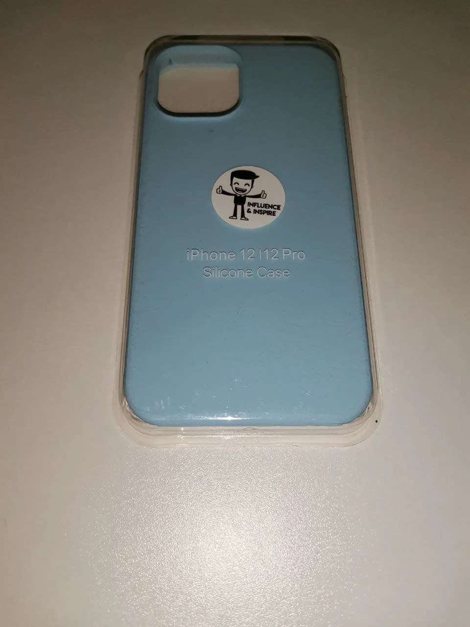 Голубой чехол Silicone Case для Iphone 12 / 12 Pro Айфон 12/ 12 про