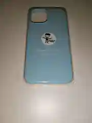 Голубой чехол Silicone Case для Iphone 12 / 12 Pro Айфон 12/ 12 про