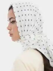 Лимонный платок в горошек