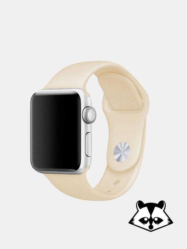 Ремешок на часы Apple Watch силиконовый с накладкой