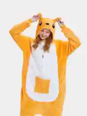 Коралловый меланж детская пижама "Кигуруми"