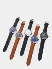 Серый меланж мужские часы Yazole 332, в подарочной коробке