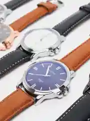 Серый меланж мужские часы Yazole 332, в подарочной коробке