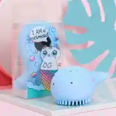Щёточка для умывания "Которусалочка", голубой, 10 х 4,5 х 5,5 см
