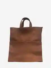 Терракотовый сумка шоппер кожаная