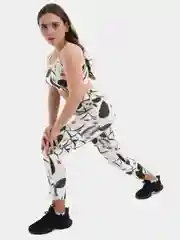 Спортивный костюм белый с цветочным принтом