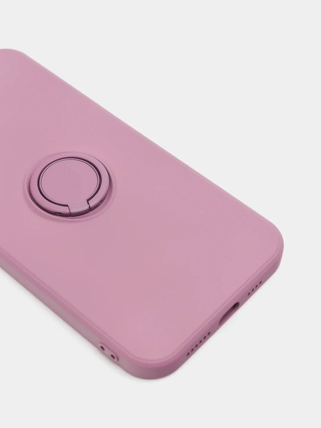 Фуксия чехол силиконовый с кольцом на iPhone 12 Pro mobios