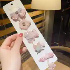 Золотой набор заколок "Hand made", 5 штук