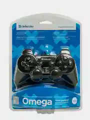 Черный геймпад (джойстик) Defender Omega USB, 12 кнопок, 2 стика