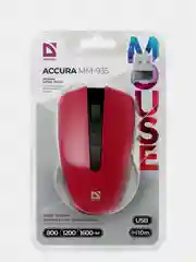 Красный беспроводная мышь Defender Accura MM-935 красная, 4 кнопки, 800-1600 dpi