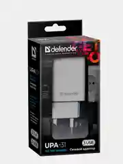 Сетевое зарядное устройство для телефона Defender на 3xUSB 5V/3.1А UPA-31, белый