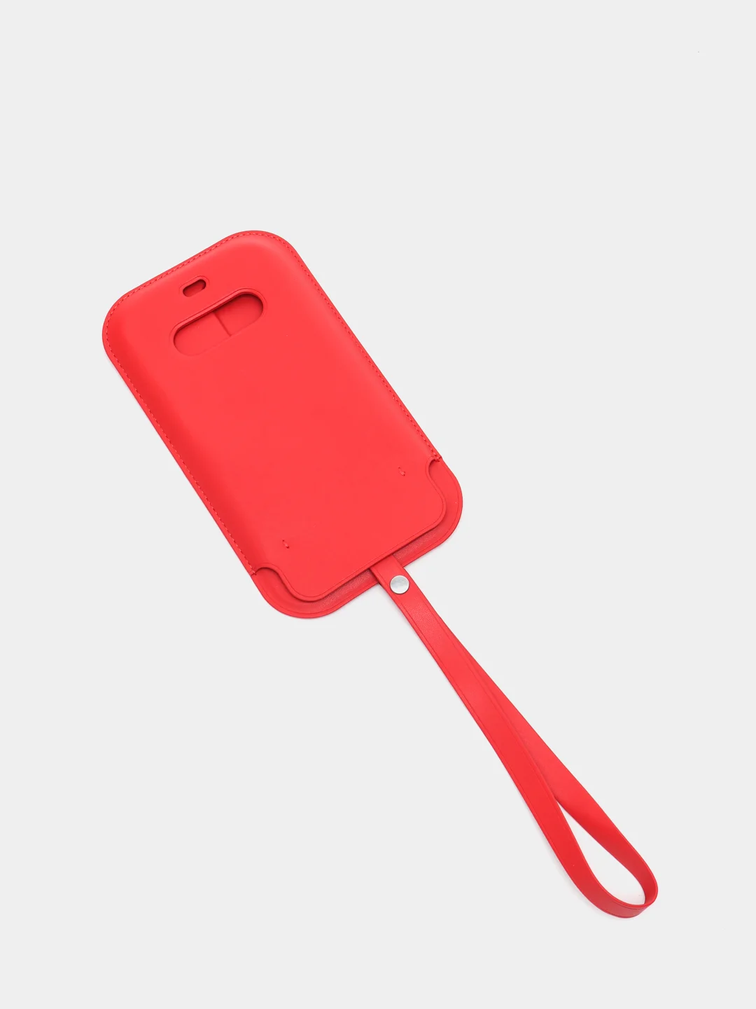 Красный чехол-конверт MagSafe из эко-кожи iPhone 12 Pro Max