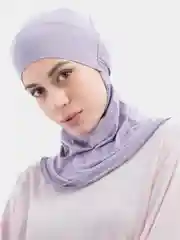 Лавандовый подхиджабник, подшарфник прямой под платок