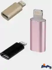 Золотой переходник (адаптер) с Micro USB на Lightning Walker