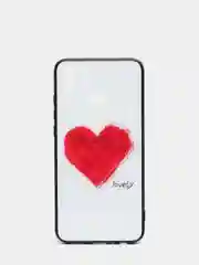 Красный чехол Honor 8X с принтами