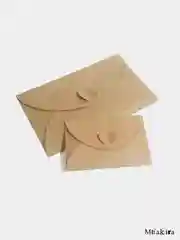 Крафт конверт для приглашений, 10 шт