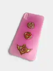 Фуксия чехол для iPhone X/XS с принтом Sailor Moon