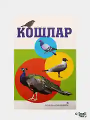 Зеленый дидактические карты на татарском языке. Животные. Птицы. Деревья. 20 карточек. Формат А5