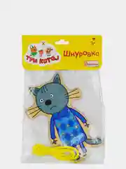 Деревянная игрушка-шнуровка Нудик, "Три кота"