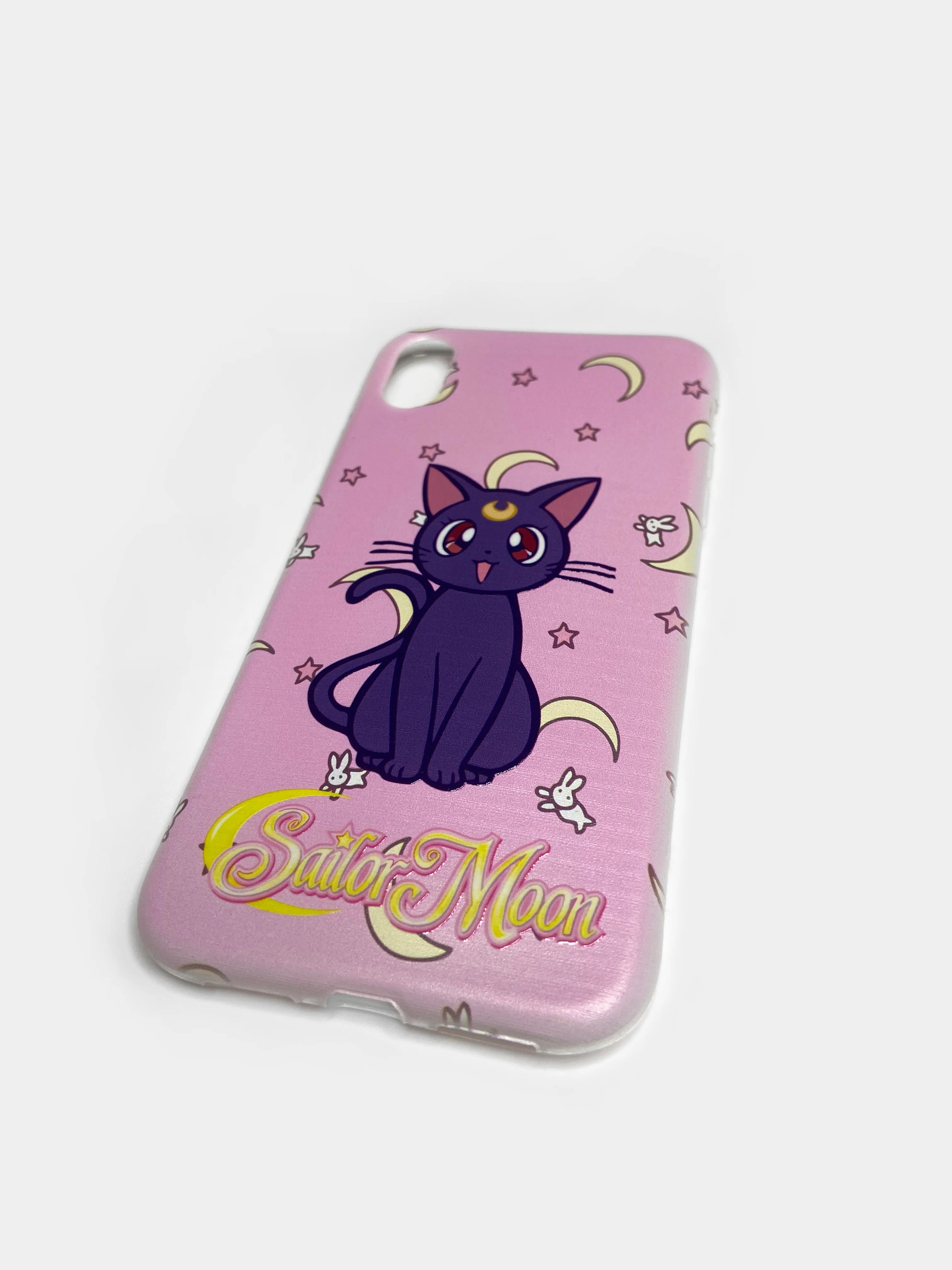 Розовый чехол с принтом "Sailor Moon" для iPhone XR