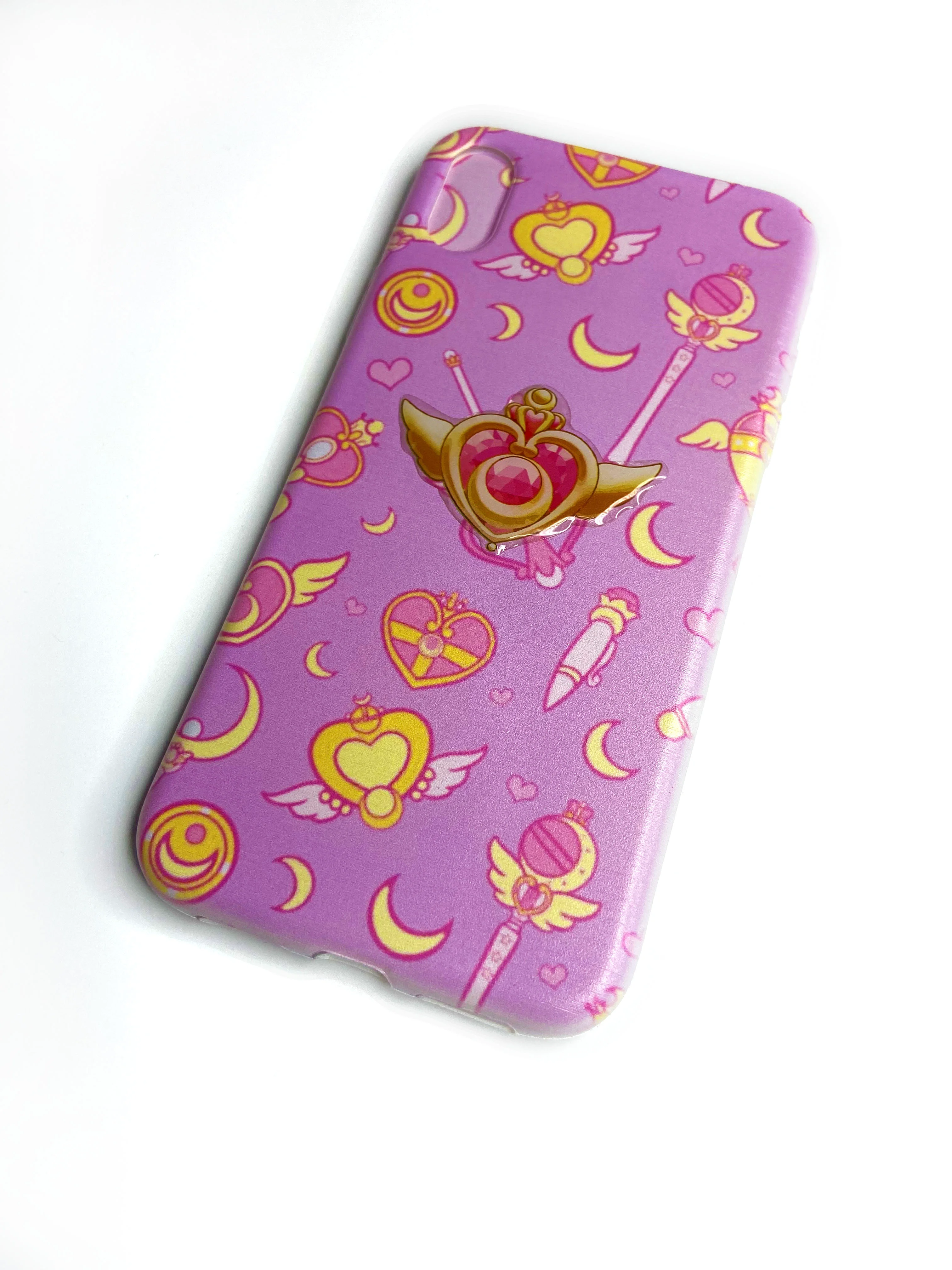Пурпурный чехол с принтом "Sailor Moon" для iPhone XR