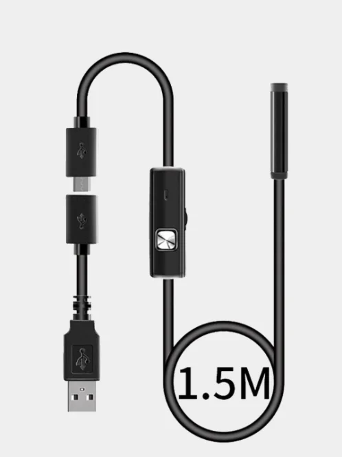 Водонепоницаемый USB эндоскоп с разъемом micro-USB и USB