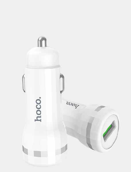 Автомобильное зарядное устройство HOCO Z27 2USB 2.4A, белый