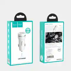 Автомобильное зарядное устройство HOCO Z27 2USB 2.4A, белый