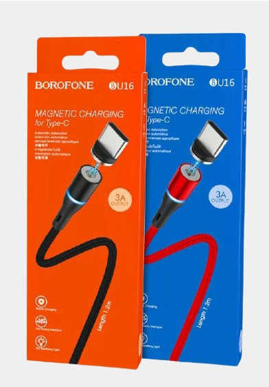 USB Кабель Borofone BU16 USB Type-C 1.0м 3.0A плетенный