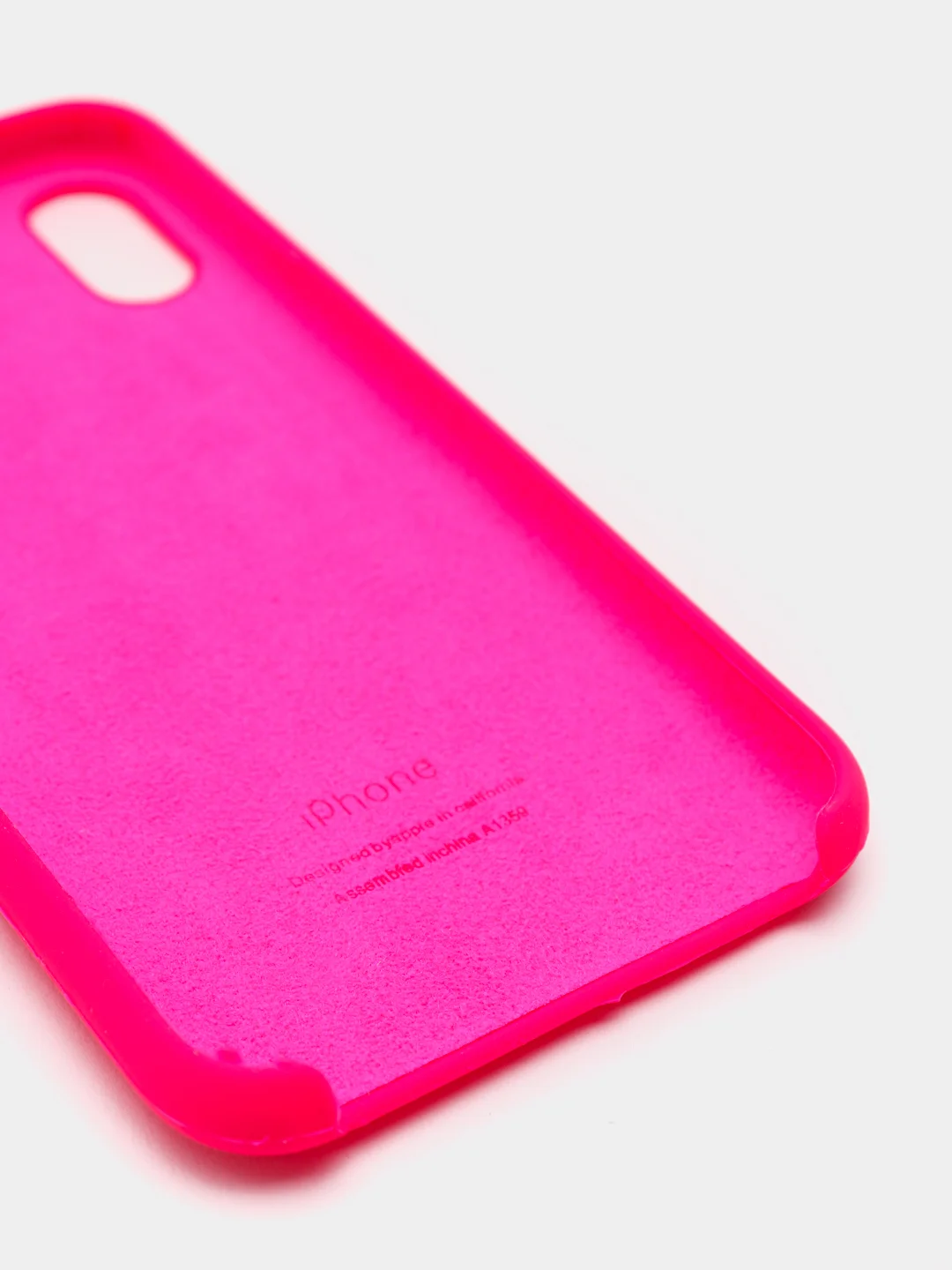 Багровый чехол Silicone Case для iPhone X/XS