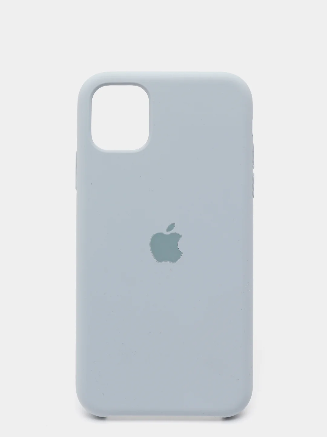 Серебряный чехол Silicone Case для iPhone 11