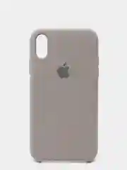 Серый меланж чехол Silicone Case для iPhone XR