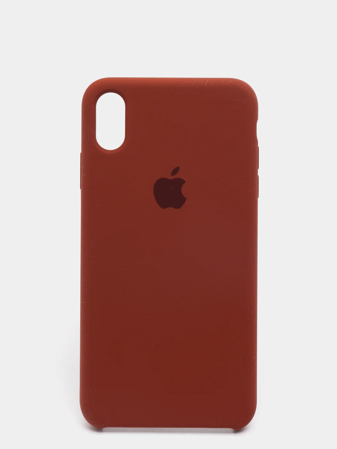 Коричневый чехол Silicone Case для iPhone XS Max